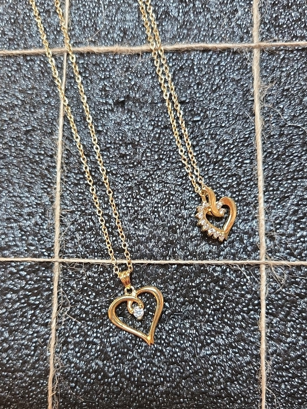 Gold Heart Pendants NEW Necklaces with Cubic Zirconia - Women Jewelry
